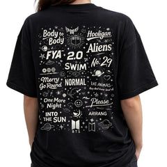 BTS Arirang Swim Tracklist T-Shirt Top