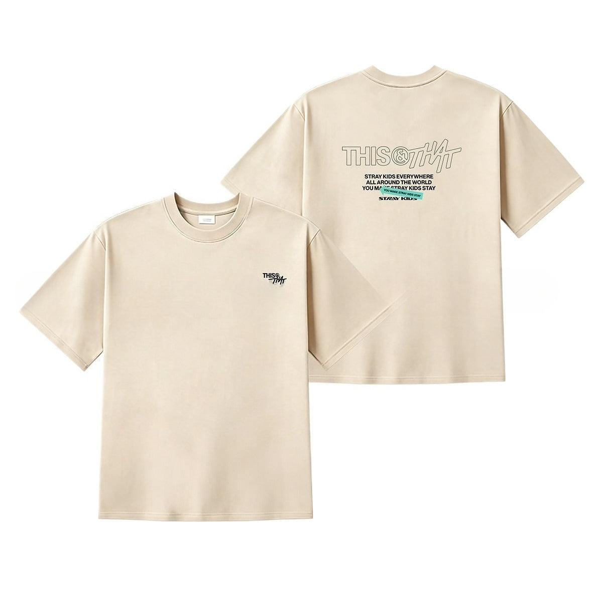 SKZ THIS & THAT Crewneck T-shirt Top