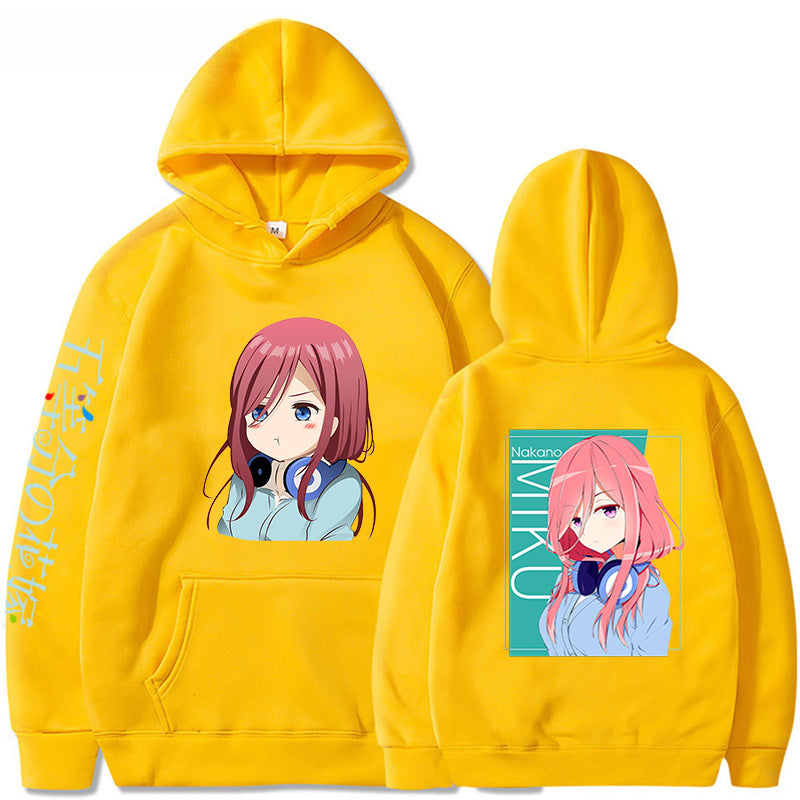 Casual Nakano Anime Printed Loose Hoodie