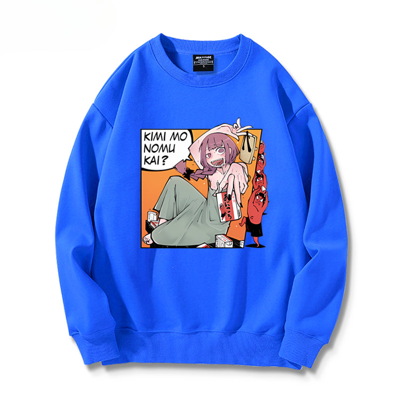 Trendy Anime Cos Crew Neck Sweatshirt