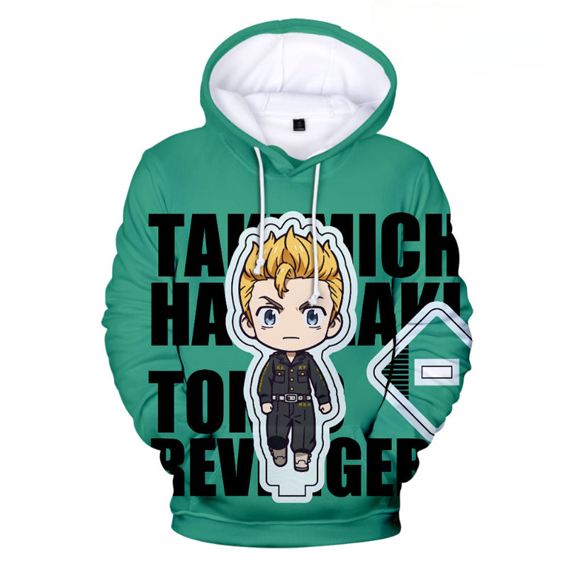 Unisex Cute Anime Digital Loose Hoodie