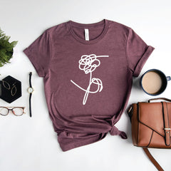 Bangtan Flower Printed Aesthetic T-shirt