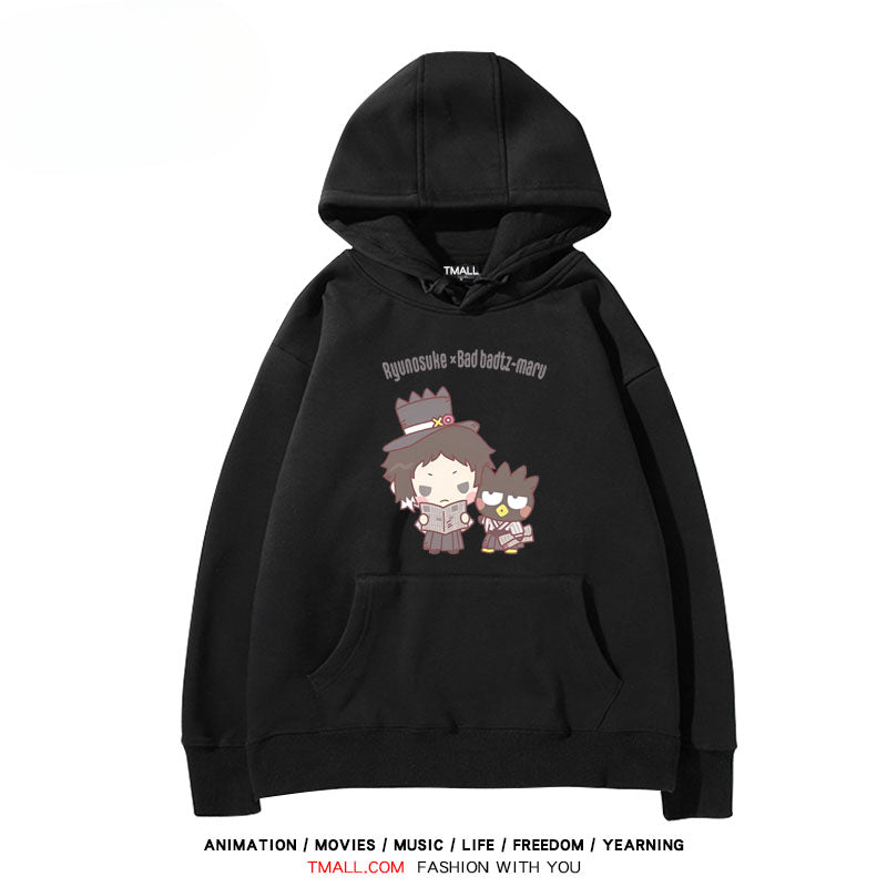 Men's and Women's Anime Printed Loose Hoodie