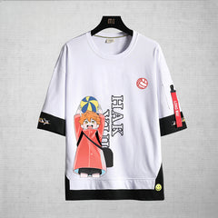 Unisex Anime Hinata Print Loose T-Shirt