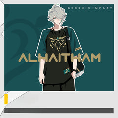 Alhaitham Cos Short-sleeved T-shirt Shorts Set