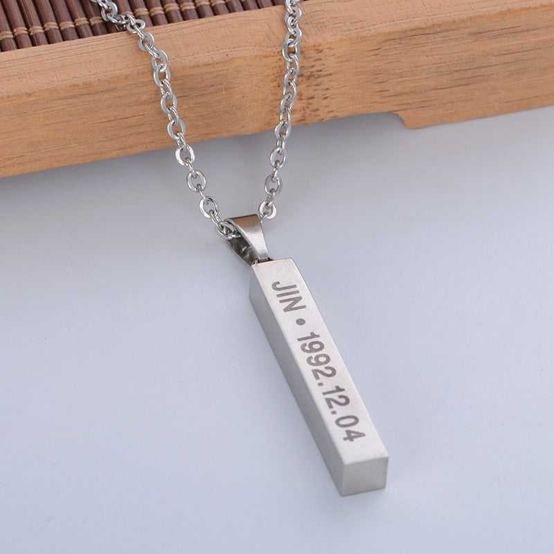 Chic BTS Titanium Steel Necklace