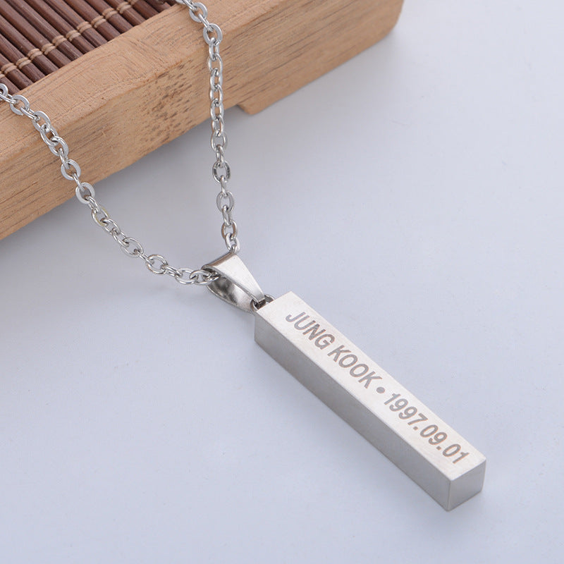 Chic BTS Titanium Steel Necklace