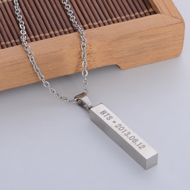 Chic BTS Titanium Steel Necklace