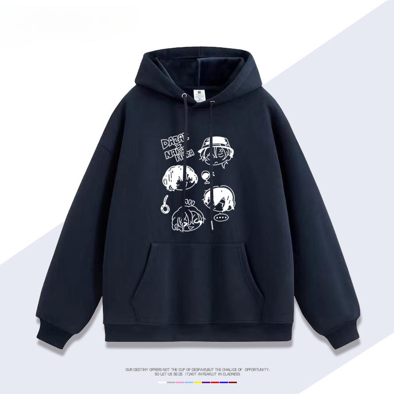 Dazai Anime Graphic Print Loose Hoodie