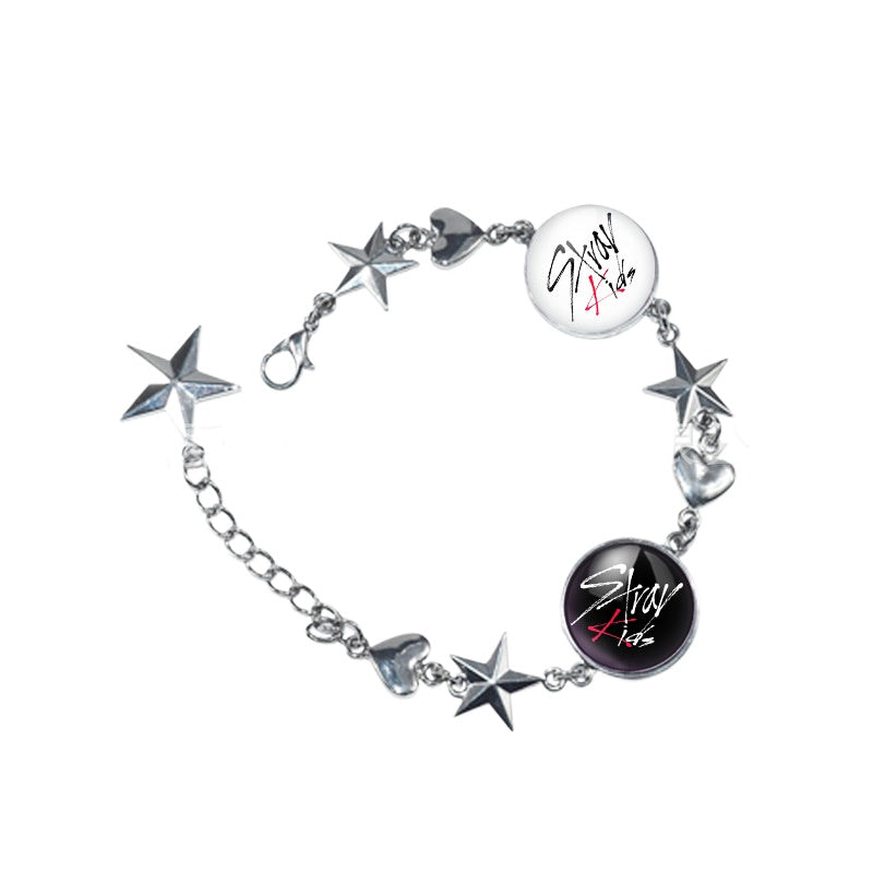 Versatile SKZ Pendant Zinc Alloy Bracelet