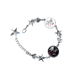 Versatile SKZ Pendant Zinc Alloy Bracelet