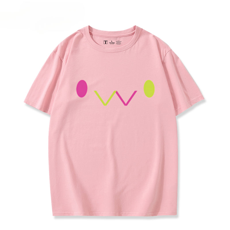 Girls' Vtuber Anime Cos Short-sleeved T-shirt