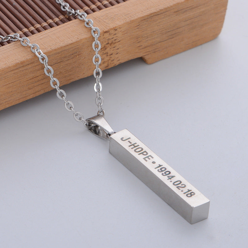 Chic BTS Titanium Steel Necklace