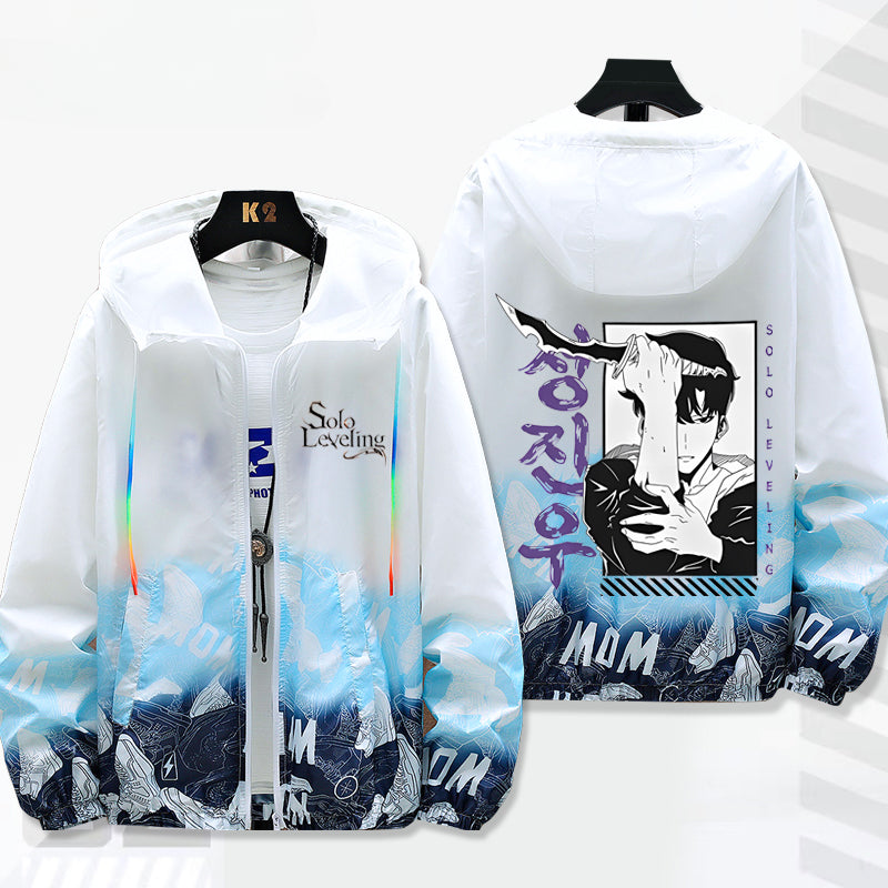 Unisex Casual Anime Thin Sunscreen Jacket