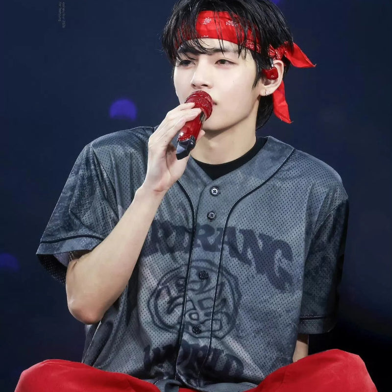 BANGTAN Tour Short-sleeved Baseball Jersey Top