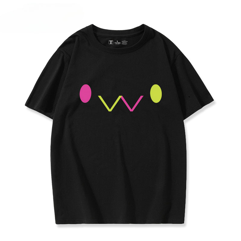 Girls' Vtuber Anime Cos Short-sleeved T-shirt