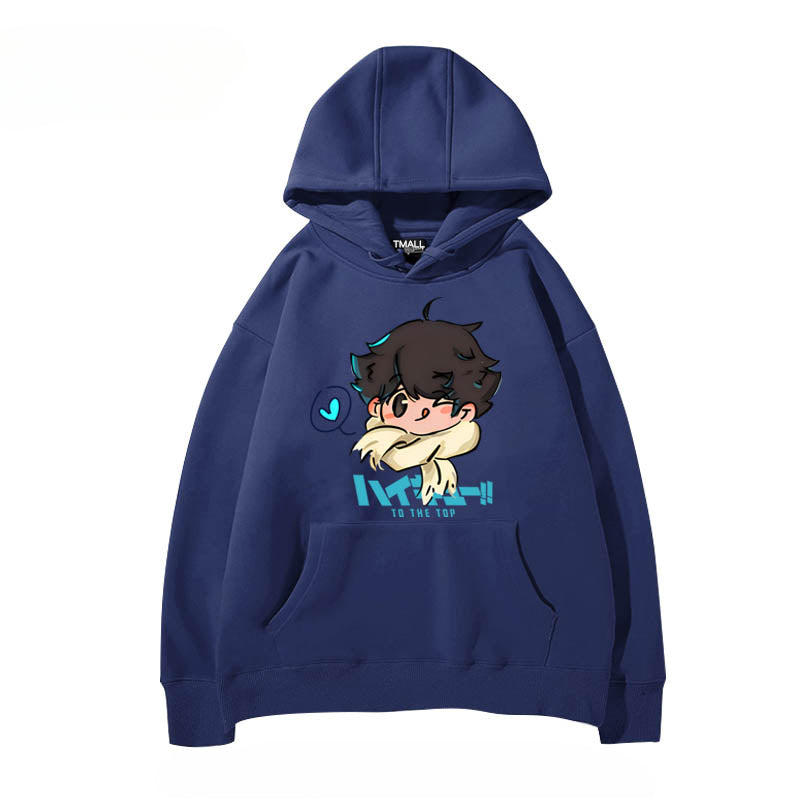 Unisex Anime Hinata Printed Pullover Hoodie