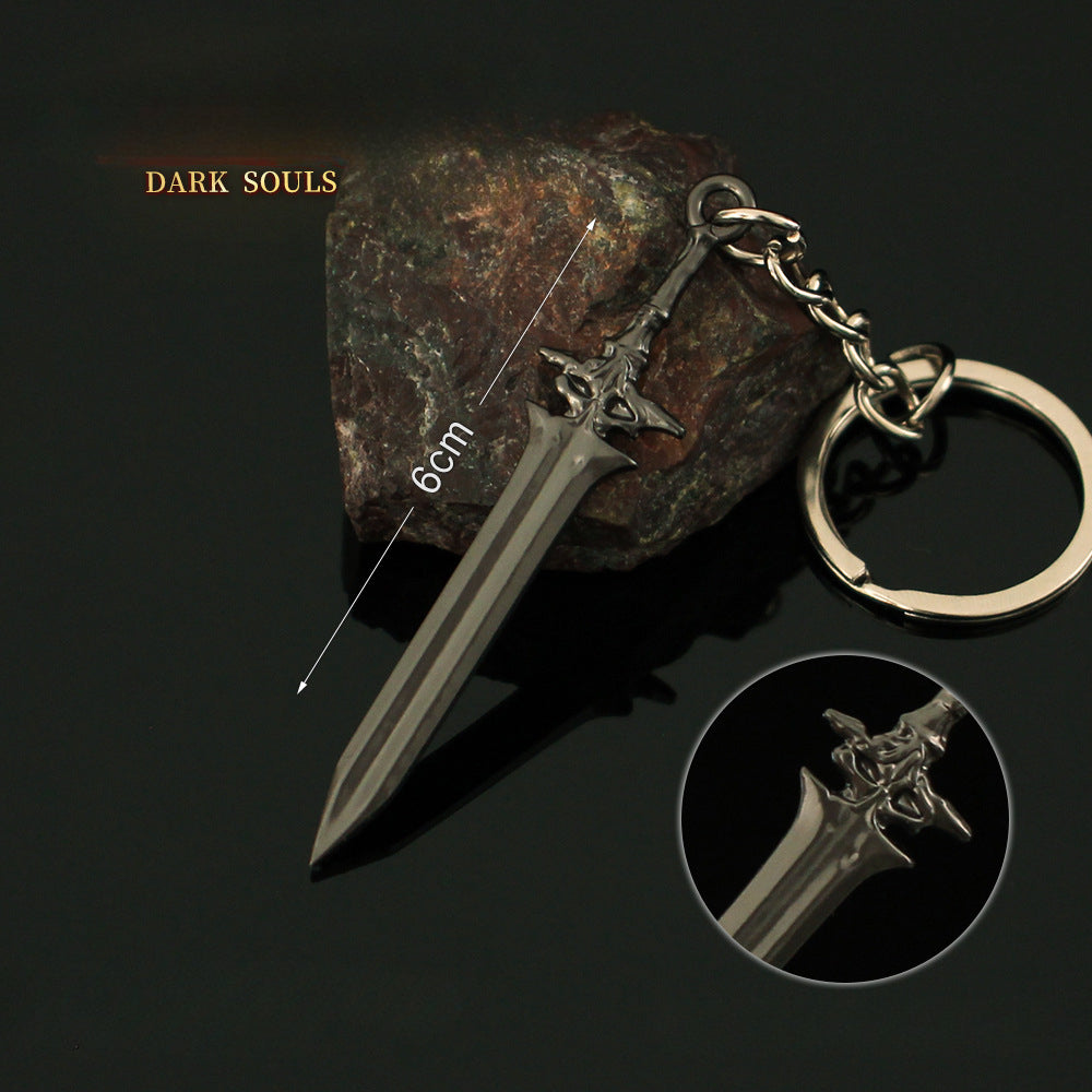 Game Mini Sword Model Keychain Pendant