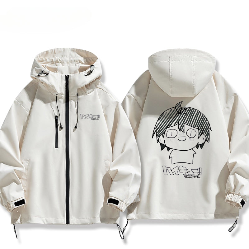 Unisex Anime Funny Graphic Zipper Thin Jacket
