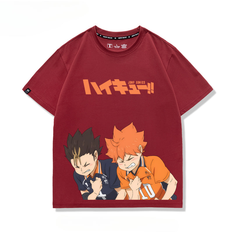Unisex Anime Pattern Cotton Short Sleeve T-Shirt