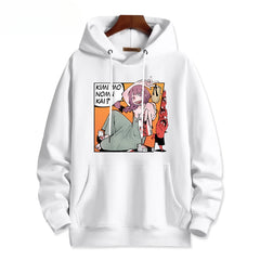 Casual Anime Graphic Print Cos Hoodie