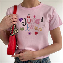 Jungkook Graphic Print Aesthetic Tee