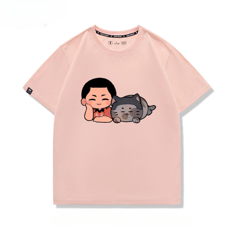Women's Cute Anime Short-sleeved T-shirt