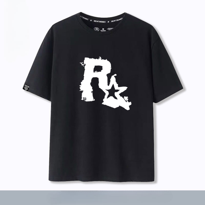 Unisex Game R Star Cotton Short Sleeve T-Shirt