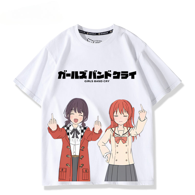 Casual Girls Anime Short Sleeve T-Shirt