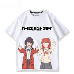 Casual Girls Anime Short Sleeve T-Shirt