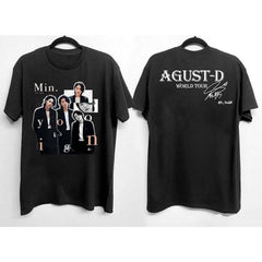 Unisex KPOP Agust D Print Loose T-Shirt