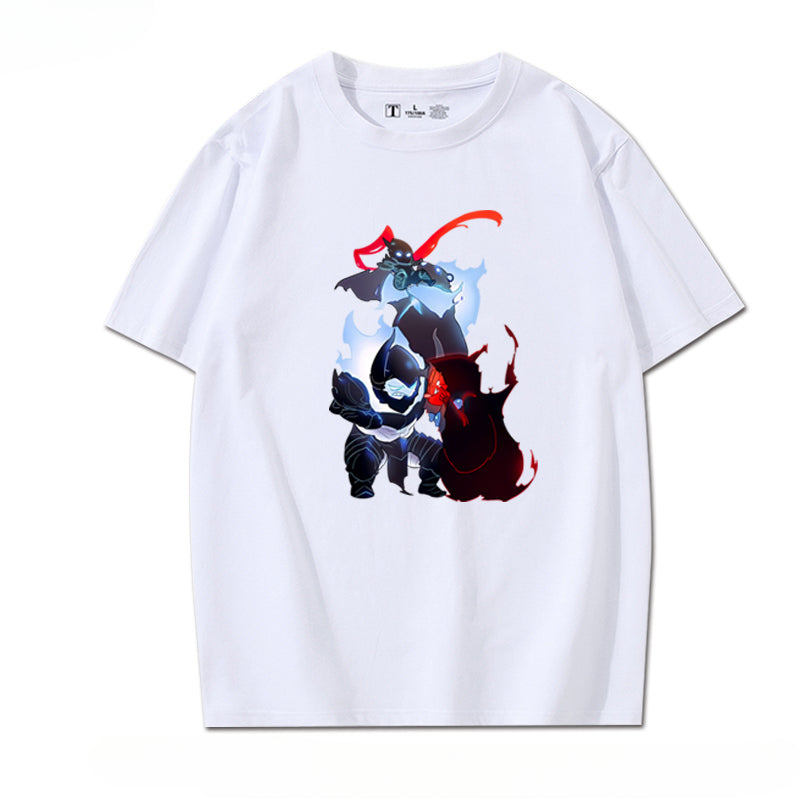 Trendy Anime Print Short-sleeved T-shirt