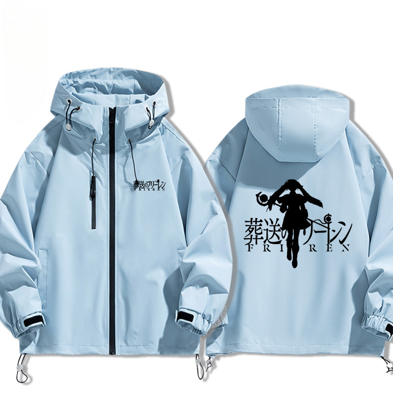 Unisex Anime Pattern Windbreaker Jacket