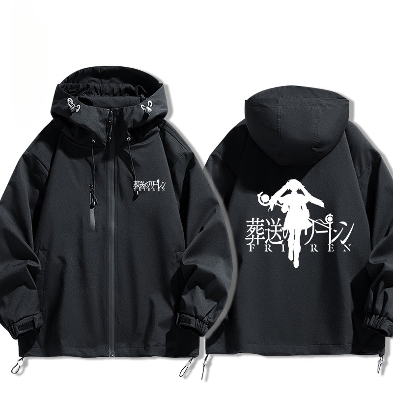 Unisex Anime Pattern Windbreaker Jacket