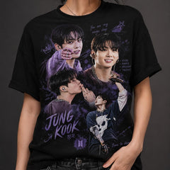 Jungkook Graphic Aesthetic Crewneck Tee