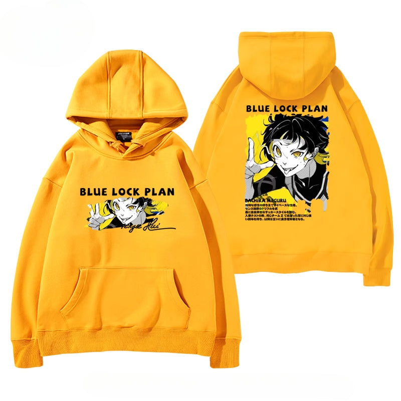 Casual Anime Graphic Print Pullover Hoodie