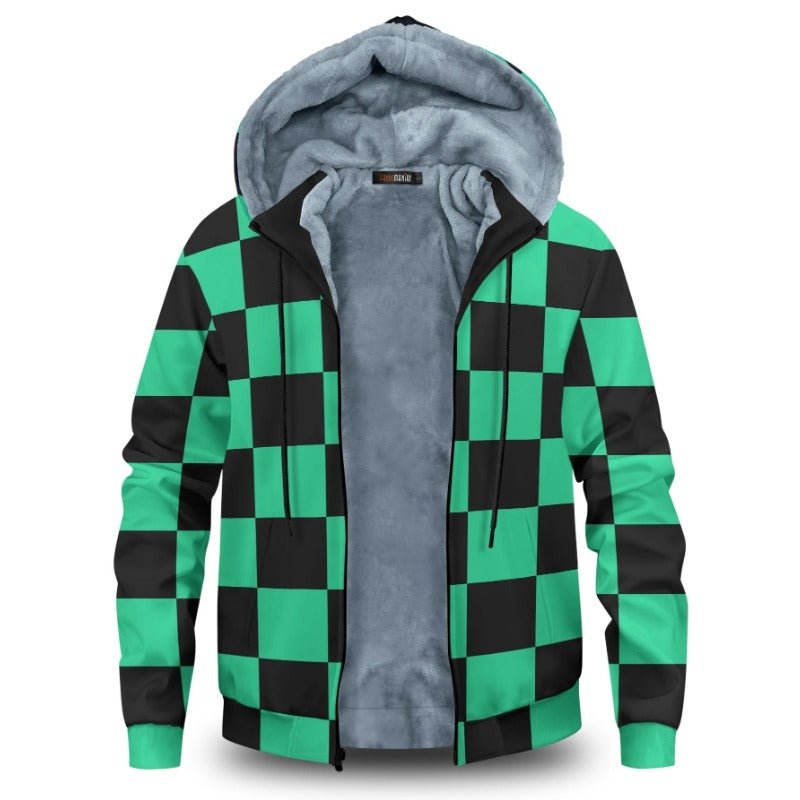 Unisex Anime Cosplay Thicken Zipper Coat