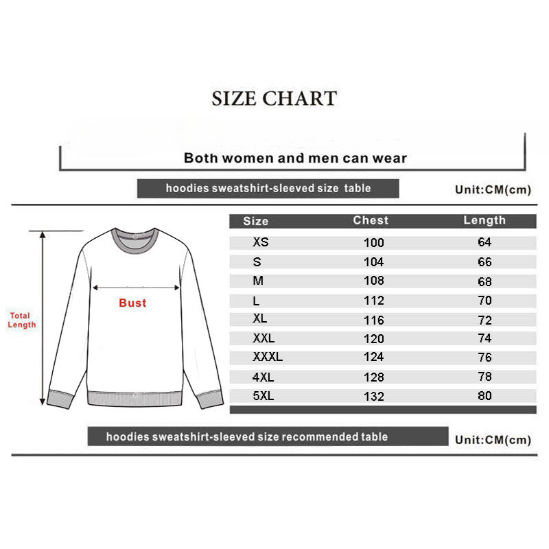 Unisex Kpop Graphic Print Casual Sweatshirt