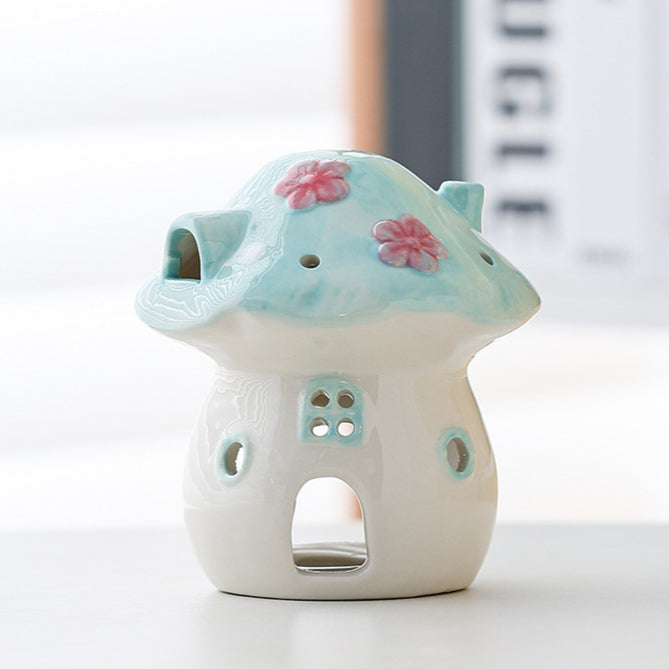 Cartoon Mushroom Candle Holder Ornament