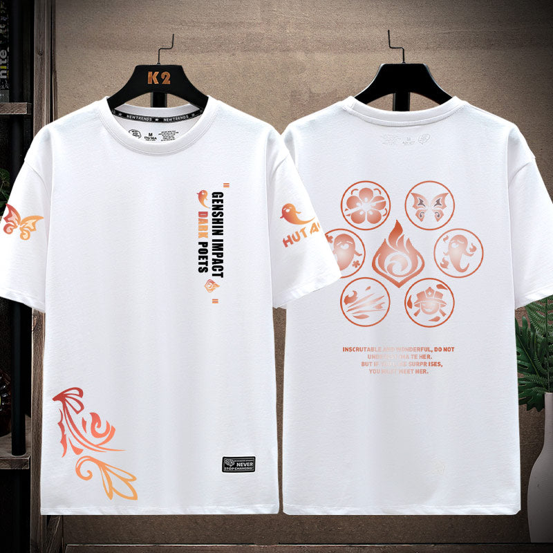 Unisex Game Pattern Cotton T-Shirt