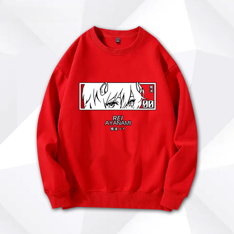 EVA Rei Anime Loose Sweatshirt