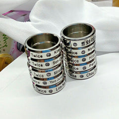 KPOP Name Logo Ring