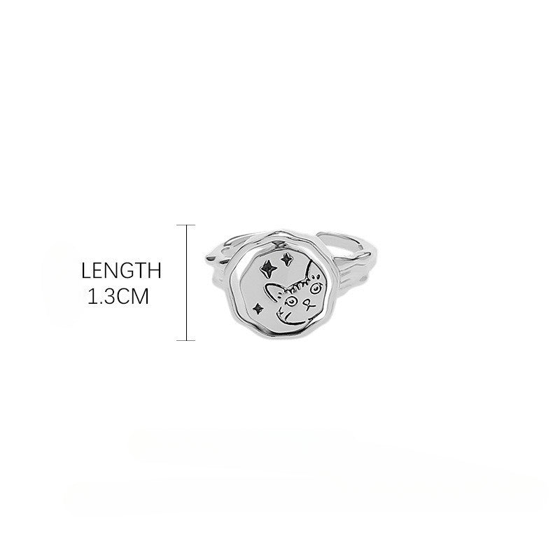 Retro Zircon Game Cos Ring