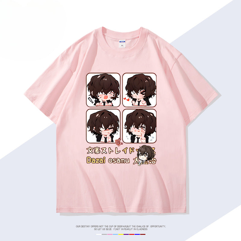 Trendy Anime Pattern Short-sleeved T-shirt