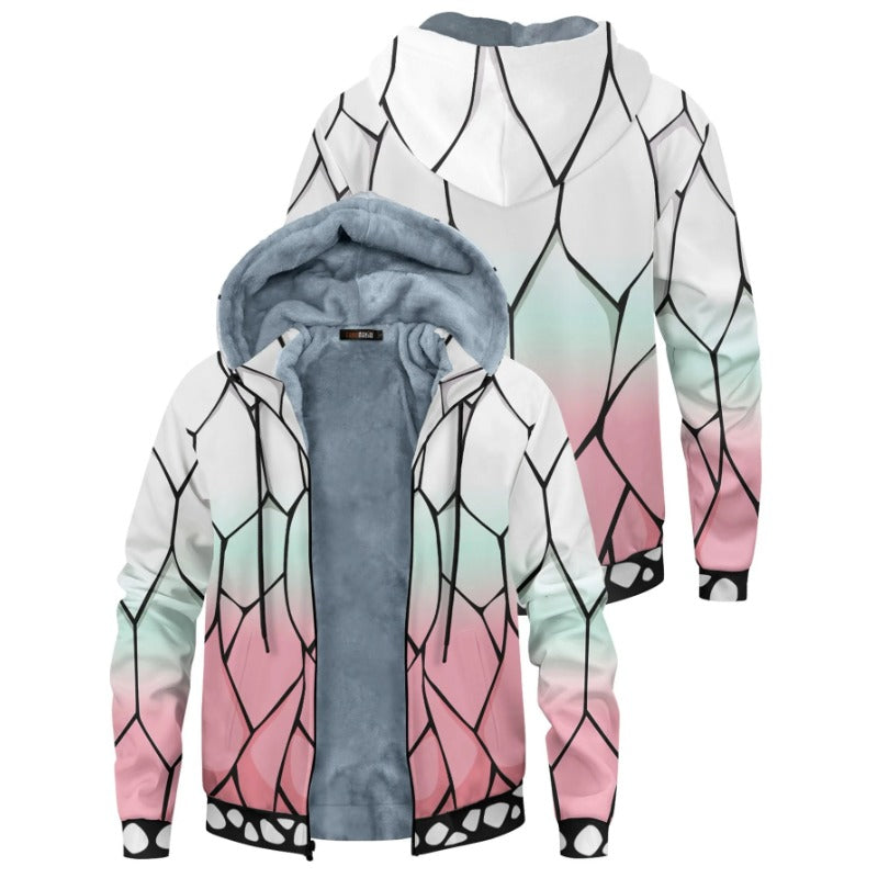 Unisex Anime Cosplay Thicken Zipper Coat