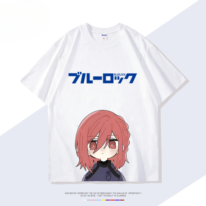 Anime Figure Print Short-sleeved T-shirt