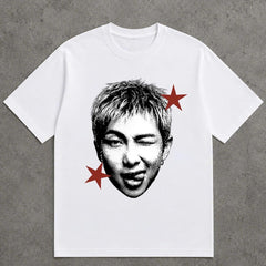 Jungkook V Taehyung Jimin Jin Suga Graphic Crewneck Tee