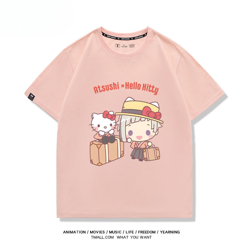 Women's Anime Print Cotton Summer T-shirt