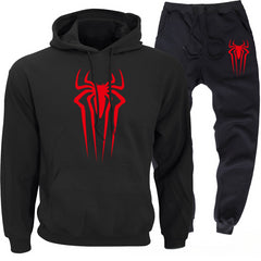 Casual Men's Spider Hoodie and Pants Co-ords Sportswear