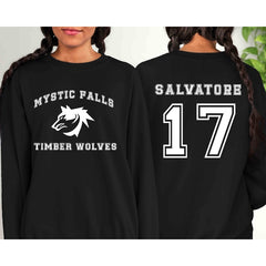 Mystic Falls Salvatore 17 TVD Inspired Sweatshirt